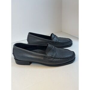 Dexter Comfort Penny Loafers Women's 8.5W Navy Blue Leather Preppy Shoes